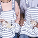 1X(Cat-Carrying Backpack Rabbit Hug Cat Hair Apron Anti-Stick Hair Hug Dog