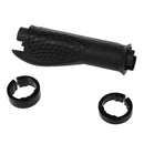 Pair Black Rubber Mountain Bike Bicycle Cycling Lock On Handlebar Grips