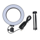 16cm LED Ring Light w/ Tripod Stand for Live Stream /Video/ Makeup /Selfie