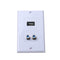 3Ports HDMI Ethernet USB 2.0 Port RCA Coaxial Wall Plate Jack Socket Panel