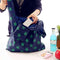 6pcs Plastic Folding Shopping Tote Shoulder Hangbag Washable Reusable Pouch