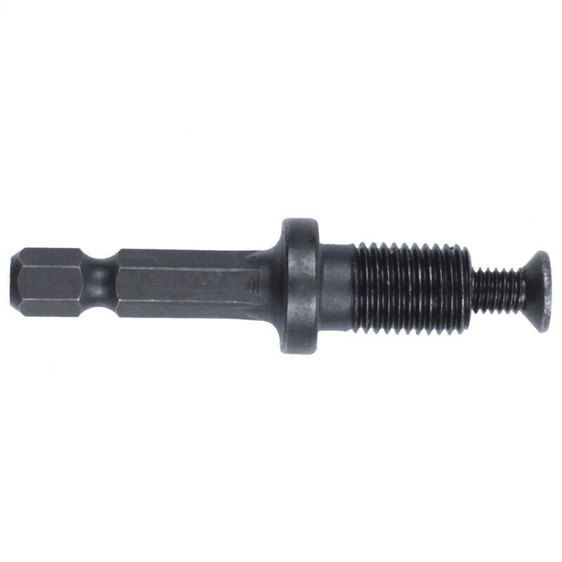 3/8-inch Hexagonal Shank Thread Drill Holder Keyless Adapter Black U2O5