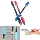 Ballpoint Pen Stationary Marker Men Rotate To Scroll Multi-function Pen Blue In-