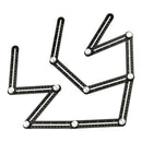 Folding Ruler Glass Woodworking Puncher for Builders, Craftsmen, Carpenters