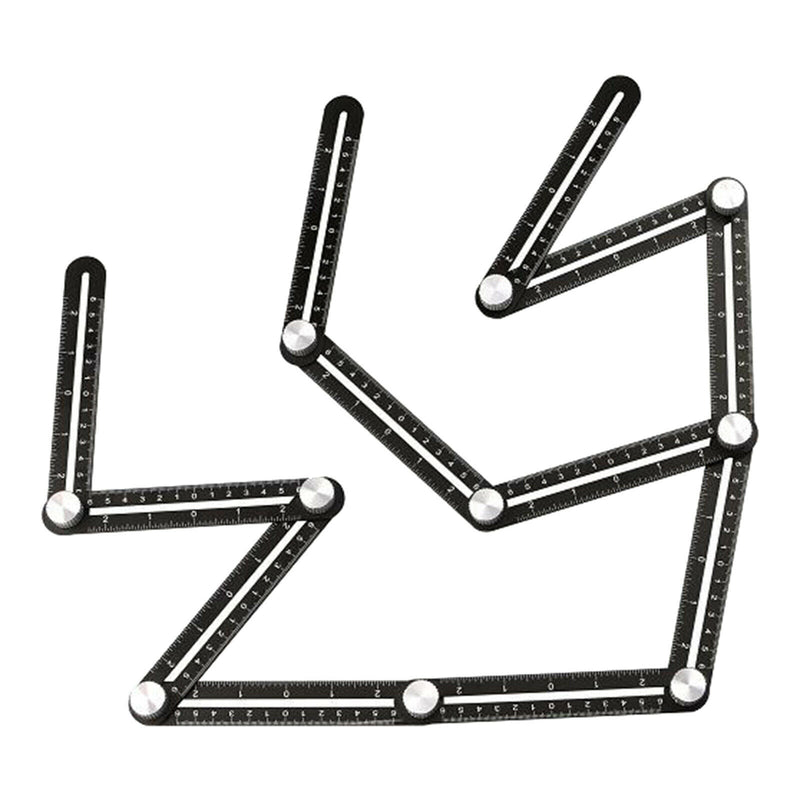 Folding Ruler Glass Woodworking Puncher for Builders, Craftsmen, Carpenters