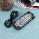 12LED 12V-24V 36W Amber Car Truck Side Emergency Warning Flash Strobe Light