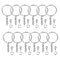 150pcs Key Ring with Chain Split Jump Rings with Screw Eye Pins DIY Keychain Hn