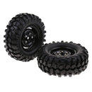 1 Pair 96mm Wheels Tyres Tires for 1/10 RC Rock Crawler Truck SCX10