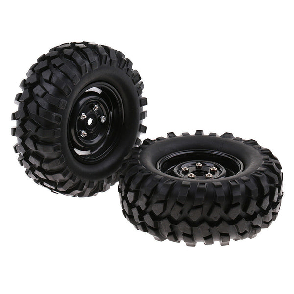 1 Pair 96mm Wheels Tyres Tires for 1/10 RC Rock Crawler Truck SCX10