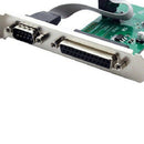 RS232 RS-232 Serial Port COM & DB25 Printer Parallel Port LPT to PCI-E PCI  A8C9