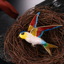 Swallow Bird Shape Enamel Brooches Animal Pin For Women Kids Scarf Suit Lap