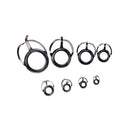 8X Repair Kit Fishing Rod Guides Tips Line Rings For Making Building RepairVES