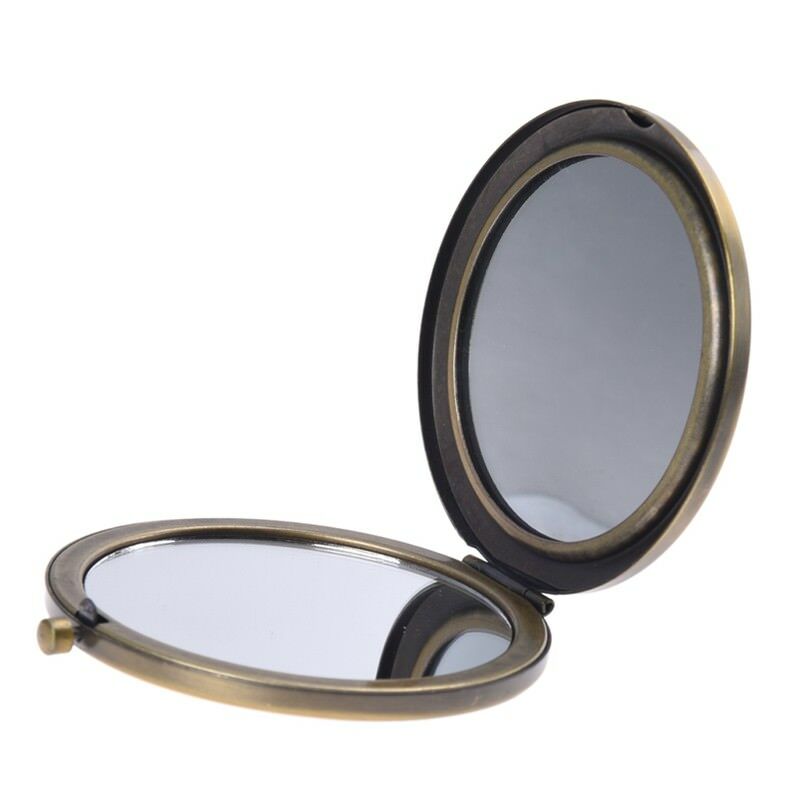 Bronze Retro Compact/Travel/Pocket Beauty Make up Mirrors New A6P1