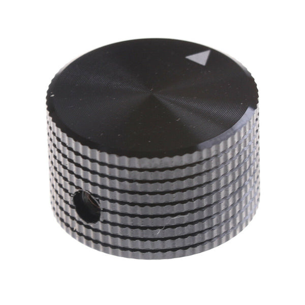 Black Aluminum Rotary Control Potentiometer Knob 25mm x 15mm Bj