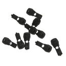 10 Plastic Zipper Pulls Cord Lock Ends Paracord Repair Rope Lanyard Buckle