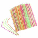 100 pcs Disposable Drinking Straws, Plastic Drinking Straws for Birthday, W