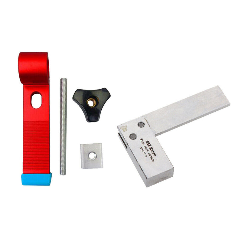 2 Pieces L Shaped 90 Deg Angle Try Square Ruler Universal Clamping Block DIY