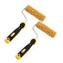 2Pcs Household Home Wall 7 Inch Texture Pattern Foam Sponge Painting Roller Foam