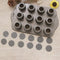 12 Cavity Mini Cheesecake Pan with 12 Pieces Removable Bottom F8C6