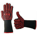 Heat Resistant BBQ Gloves - 1 Pair Of Oven Mitts For Cooking,Grilling,Fryin