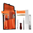 Set Of 10 Chainsaw Sharpening Kit Sharpener Tool Files Set With Storage Pou G6F8