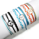 3pcs Boho Ethnic Weave Rope Bracelet DIY Beads Bangles Jewelry (Style 1) A