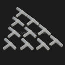 10 Pcs Tee Connector Aquarium Oxygen Pipe Hose Tube Joiner Air Fuel Fitting YQT