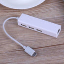 USB-C USB 3.1 Type C to USB RJ45 Ethernet Lan Adapter Cable For Macbook Hub A3N4