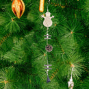 Wood Christmas Tree Star Pine Cone Ball Pendant Hanging Decor Ornament (A) A