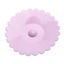 Bowknot Dustproof Reusable Cup Silicone Lid Seal Cup Cover (Light Purple) A