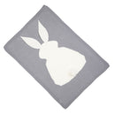 Newborn Baby Infant Rabbit Blanket Bath Easy Wrap Sleeping Swaddle Bedding Gray