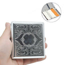 Stainless Steel Cigarette Case Fashion Yn613 Embossed Metal Cigarette Case~