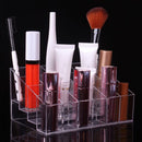 24 Trapezoid Clear Display Lipstick Stand Case Organizer Makeup Cosmetic Holders