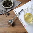 Press Type Stainless Steel Infuser Easy Clean Retractable Tea Strainer ReusablJR