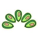 10 pcs avocado patches badge for clothing iron embroidered patch applique DIY3C