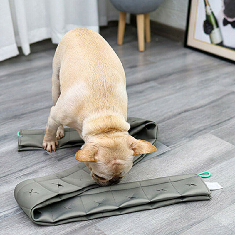 Dog Training Sniffing Mat Pet Puzzle Relieve Stress Toys Snuffle Pad (Grey)