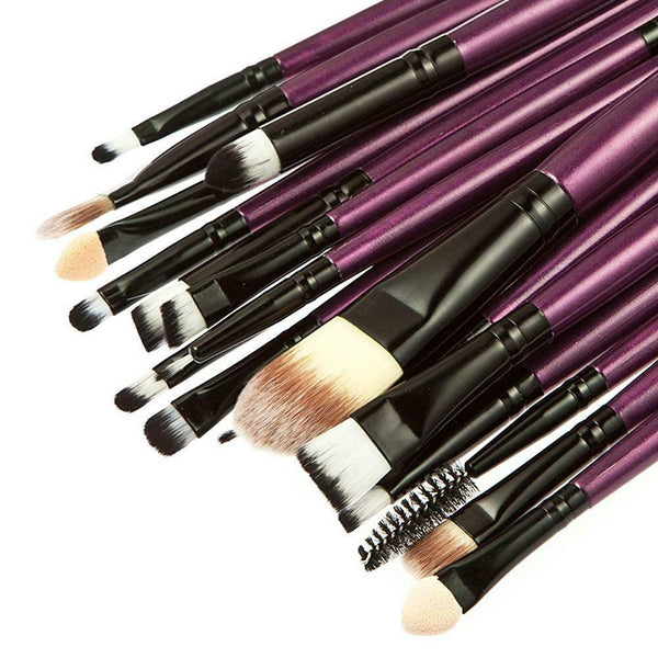 20pcs Makeup Brushes Kit Set Powder Foundation Eyeshadow Eyeliner D A#S