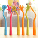 Funny Free Bending Hand Sign Ballpoint Pens Novelty Pens Noble Cute Gift Pe L7Q4