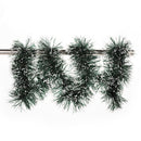 2M Long Dark Green & White Tinsel Christmas Decorations Tree Fashion Decor  LJ