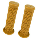 2 Pair 22mm/24mm Motorbike Handlebars Handle Bar Grips Yellow And Dark Grey