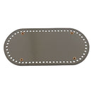2x PU Bag Bottom Shaper Cushion Crochet Base Pad Insert DIY Accessory Gray