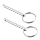 2x Stainless Steel Bimini Quick Release Pins Hardware for Boat Canvas Cover