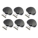 6 Pcs Black Guitar Tuning Pegs Keys Button Tuners Machine Heads, Premium Plastic