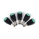 5 x 5.5x2.1mm male jack dc power adapter connector plug for cctv camera Chic  Hn