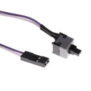 10 Pack 2Pin SW PC Restarting Power Cable on/off Push Switch Button Wire