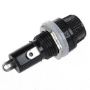 AC 15A 125V Screw Cap Panel Mounted 5 x 20mm Fuse Holder Black 5 Pcs