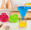 Silicone Gel Foldable Collapsible Funnel Hopper Kitchen Accessories Cooking Tool