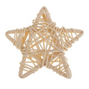 5pcs 7cm Natural Star Rattan Wicker Ball Christmas Tree Ornaments Decoration