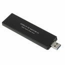 Black USB3.0 to SATA Based 2280 M.2 NGFF SATA SSD Portable Enclosure Storag