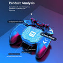 DL88 Six Finger PUBG Mobile Trigger Cooler Fan Gamepad Joystick Controller